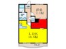 マカハイースト 1LDKの間取り