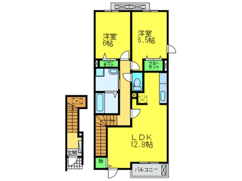 間取図 イジュ　デタッチ