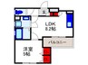 スリール豊南町南 1LDKの間取り
