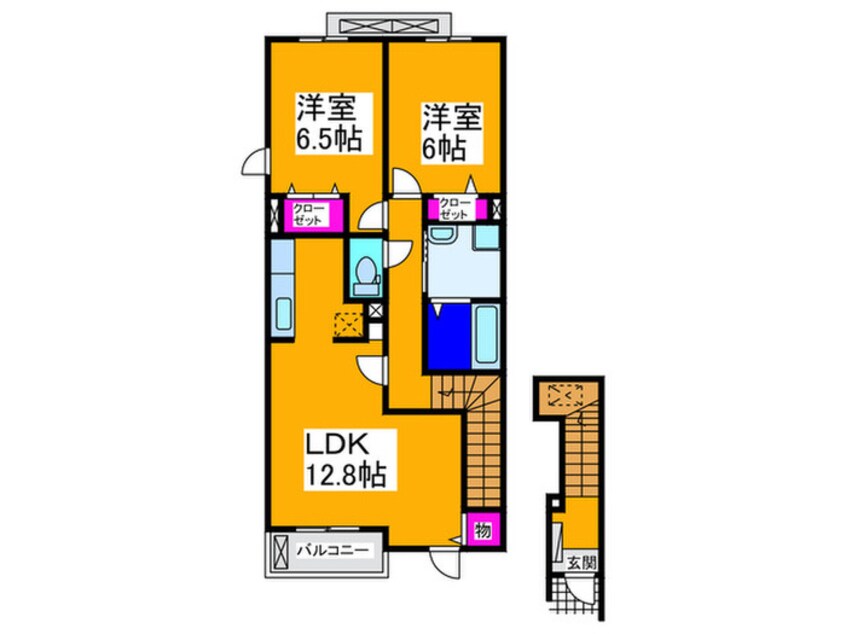 間取図 イジュ　ヴィア