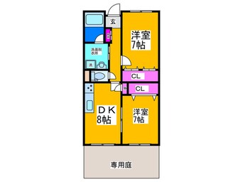 間取図 ジュネス南住吉