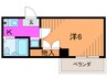 グレ－スメモリ－宝塚 1Kの間取り