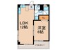 コ－ポラス喜山荘 1LDKの間取り
