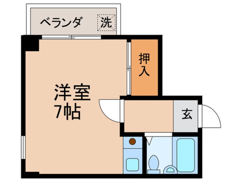 間取図 ラトゥ－ル清水