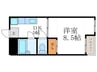 グランドール梅津（4階） 1DKの間取り