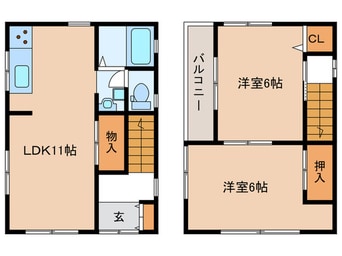 間取図 西代貸家