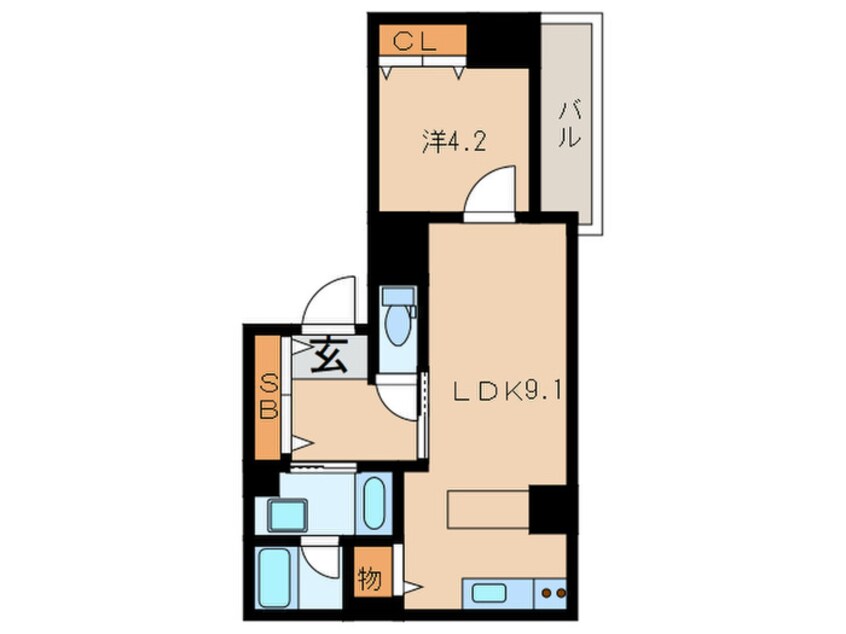 間取図 アクシア伊丹中央