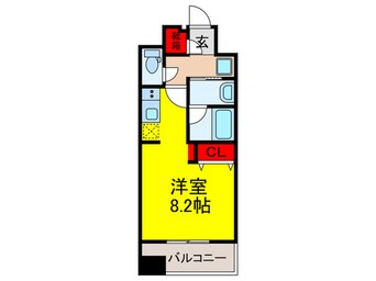 間取図 ミッドフラッツ弁天町駅前