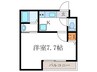 仮)EN西ノ京二条 1Kの間取り