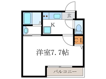 間取図 仮)EN西ノ京二条
