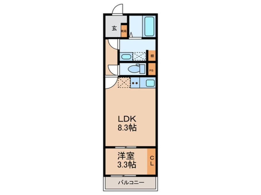 間取図 仮)リブレメゾン淡路Ⅰ