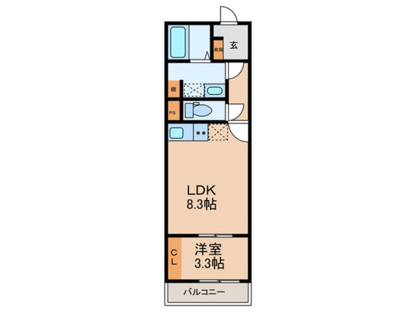 間取図 仮)リブレメゾン淡路Ⅰ