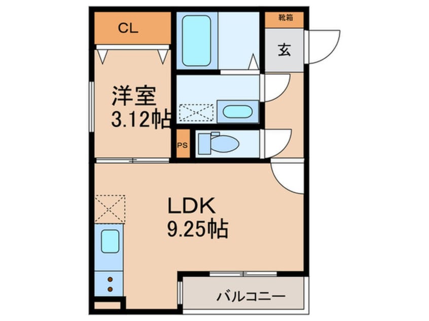 間取図 仮)リブレメゾン淡路Ⅰ