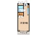 コーポ松井 1Rの間取り