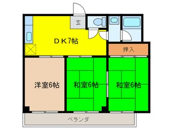 間取図 コ－ポパ－クサイド