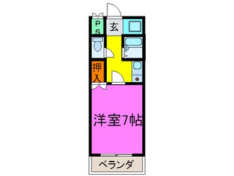 間取図 プチハイツ服部