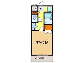 間取図 プチハイツ服部