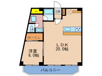 間取図 コーポ中津(307)