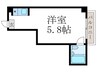 ウエストハイツ 1Rの間取り