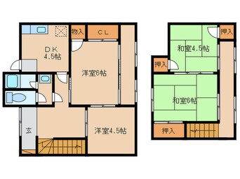 間取図 安養寺借家