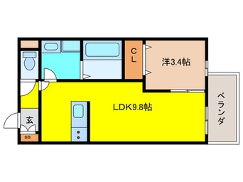 間取図 仮）Ａｇｒｅ石橋