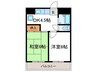 さくらハイツ 2DKの間取り