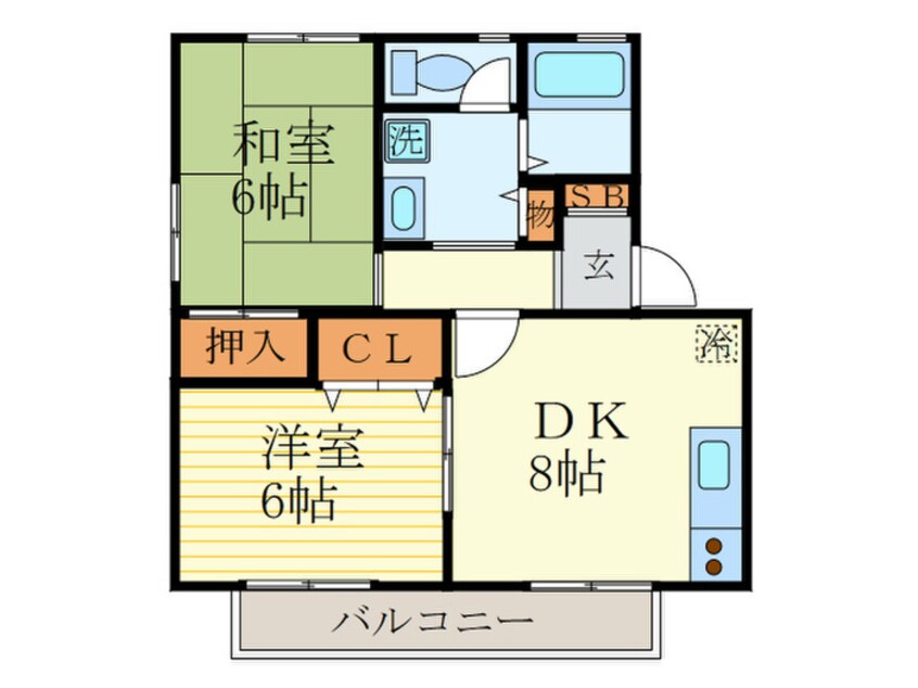 間取図 ハイカム－ル西賀茂