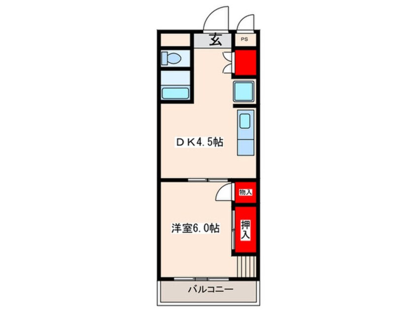 間取図 メゾンハーミテイジ