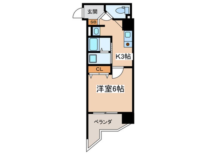 間取図 SWISS天王寺Ⅰ