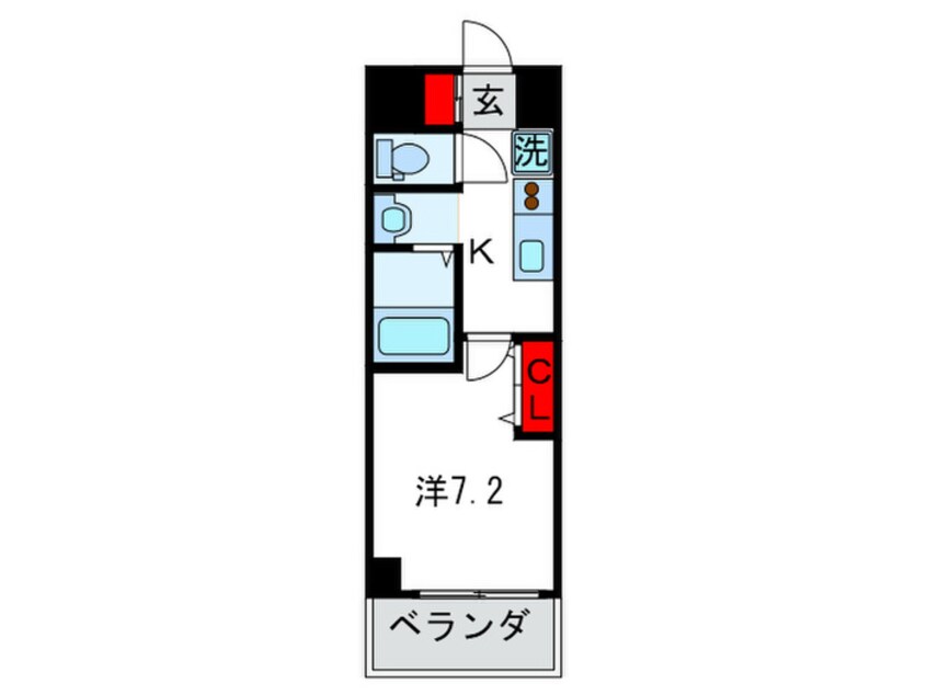 間取図 プラチナム松屋町