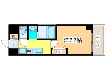 間取図 プラチナム松屋町