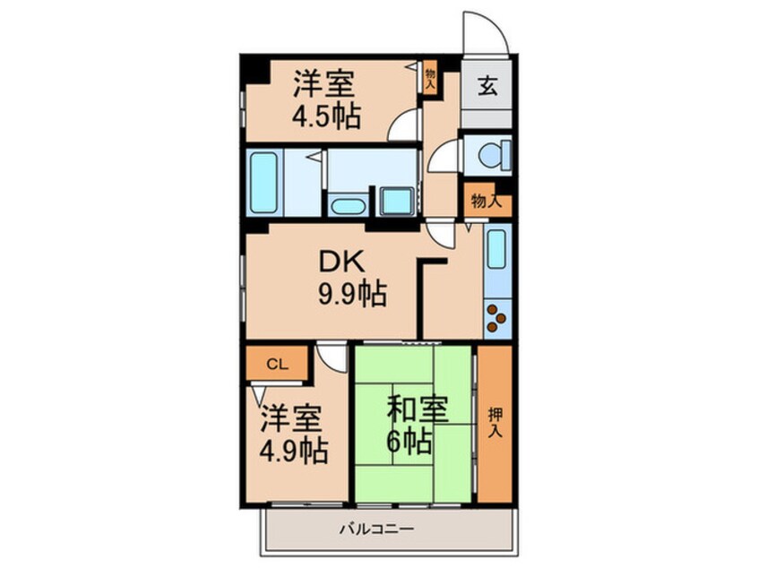 間取図 アバンセ六甲パ－ト５