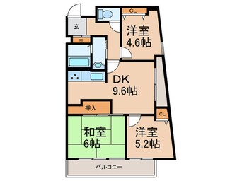 間取図 アバンセ六甲パ－ト５