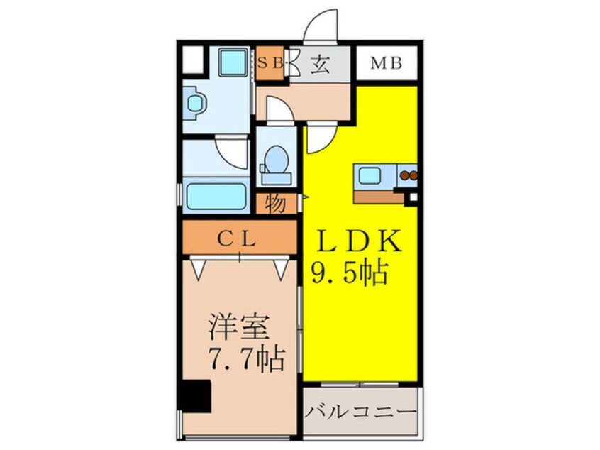 間取図 Ｎ　ｓ　Ｆｉｒｓｔ　Ｉ２Ｍ
