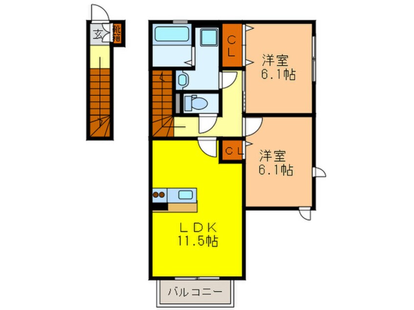 間取図 セジュール東宝塚