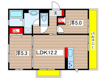 間取図 ベル・クローバー嵯峨野