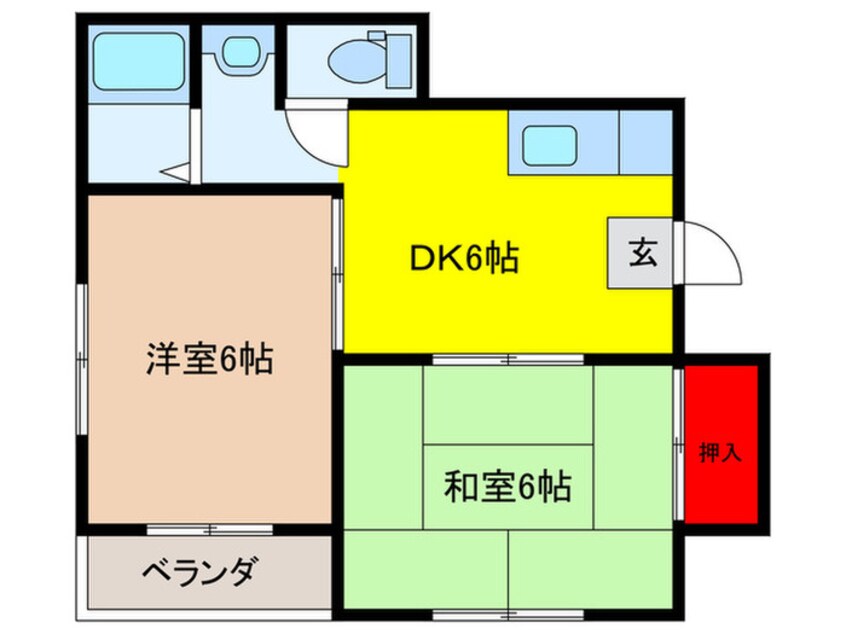 間取図 ジュネスサンワ