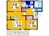 Harmony court 2LDKの間取り