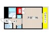 エストレーラ 1Kの間取り