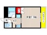 エストレーラ 1Kの間取り
