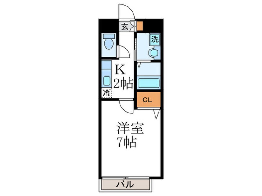 間取図 クリザンテ－ム山本Ⅱ