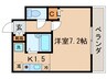 アルブルⅡ 1Kの間取り