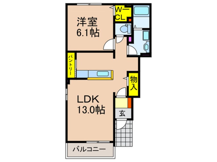 間取図 ボナ－ル・ディアコ－ト