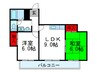 La　Planta　Baja 緑地 2LDKの間取り