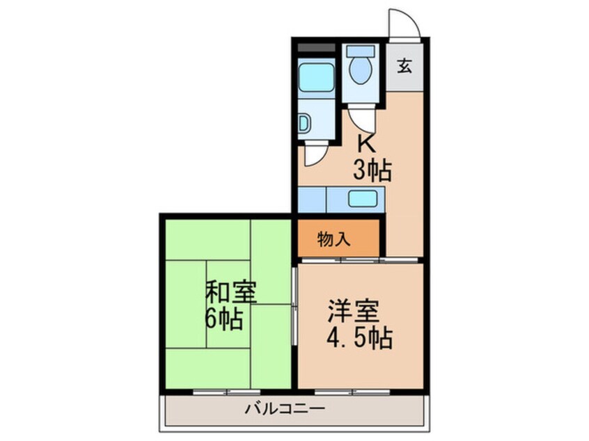 間取図 大川マンション