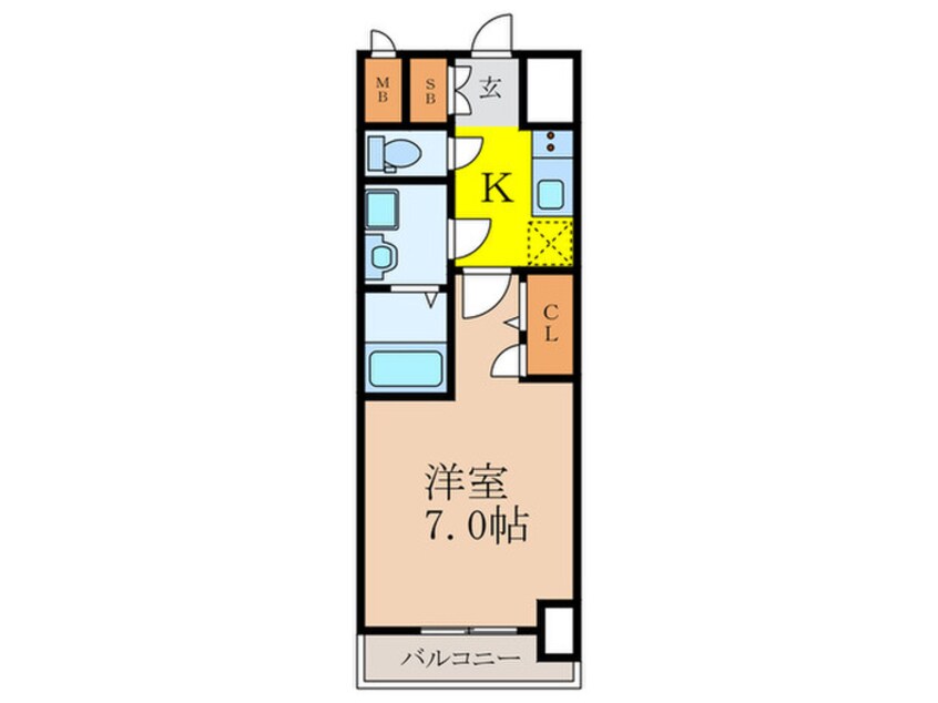 間取図 ライジングメゾン新大阪SOUTH