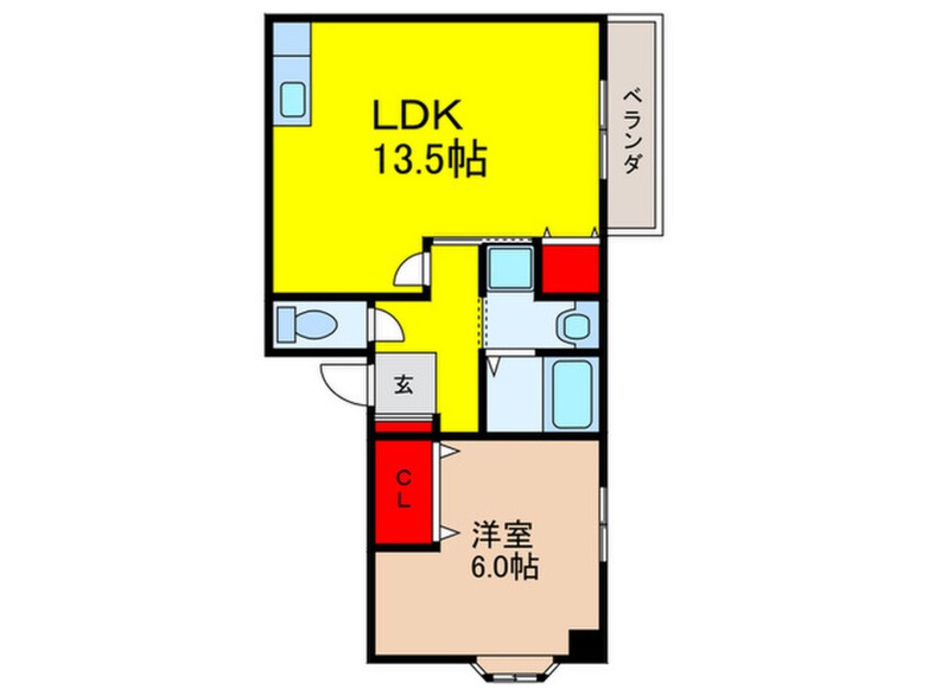 間取図 郡山薩摩マンション