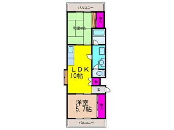 間取図 ハイツ大手町パ－トⅣ