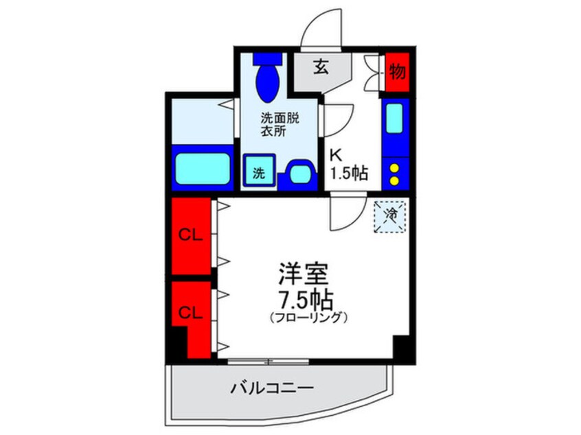 間取図 シャインビュー豊中