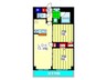 TMSノルド 2LDKの間取り